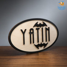 Load image into Gallery viewer, Personalized Batman Themed Nameplate | COD not available