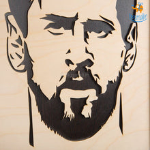 Load image into Gallery viewer, Footballer Engraved Wooden Frame (19 x 13 inches)