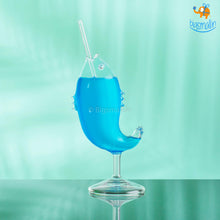 Load image into Gallery viewer, Fish Cocktail Glass with Straw