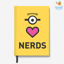 Load image into Gallery viewer, Minion Love Nerds Notebook