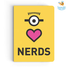 Load image into Gallery viewer, Minion Love Nerds Notebook
