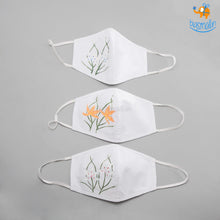 Load image into Gallery viewer, Hand-Painted Cotton Mask - Set of 3