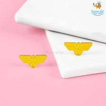 Load image into Gallery viewer, Official Wonder Woman Gold Plated Earrings