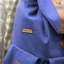 Load image into Gallery viewer, Socially Awkward Metallic Lapel Pin