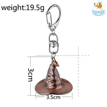 Load image into Gallery viewer, Sorting Hat Metallic Keychain - Harry Potter