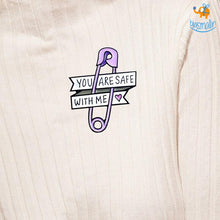 Load image into Gallery viewer, You Are Safe With Me Metallic Lapel Pin