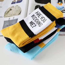 Load image into Gallery viewer, Are You Kidding Me Socks
