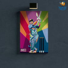 Load image into Gallery viewer, M S Dhoni Printed Wooden Frame ( 17.6 x 11.6 inches)
