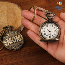 Load image into Gallery viewer, Vintage Mom Pocket Watch Keychain

