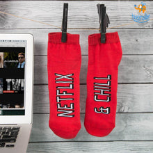 Load image into Gallery viewer, Men Netflix and Chill Socks
