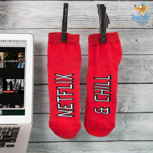 Men Netflix and Chill Socks