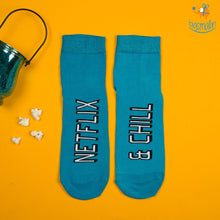 Load image into Gallery viewer, Men Netflix and Chill Socks

