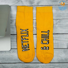 Load image into Gallery viewer, Men Netflix and Chill Socks
