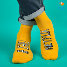 Load image into Gallery viewer, Men Netflix and Chill Socks
