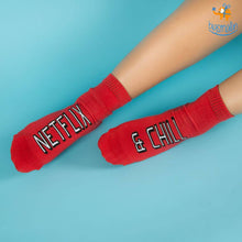 Load image into Gallery viewer, Women Netflix and Chill Socks
