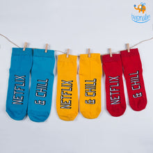 Load image into Gallery viewer, Men Netflix and Chill Socks
