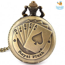 Load image into Gallery viewer, Royal Flush Pocket Watch
