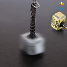 Load image into Gallery viewer, Spinning Thor Hammer Keychain
