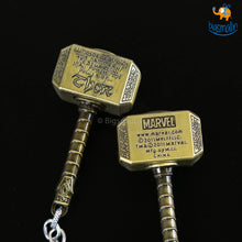 Load image into Gallery viewer, Spinning Thor Hammer Keychain
