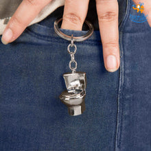 Load image into Gallery viewer, Toilet Pot Metallic Keychain
