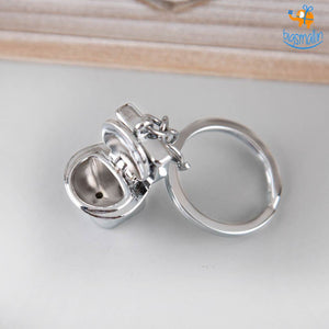 Toilet Pot Metallic Keychain