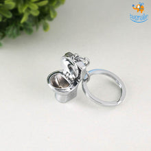 Load image into Gallery viewer, Toilet Pot Metallic Keychain
