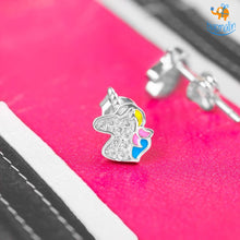 Load image into Gallery viewer, Unicorn Crystal Earring Studs
